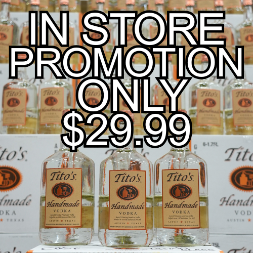 TITO'S HANDMADE VODKA 1.75 L SALE