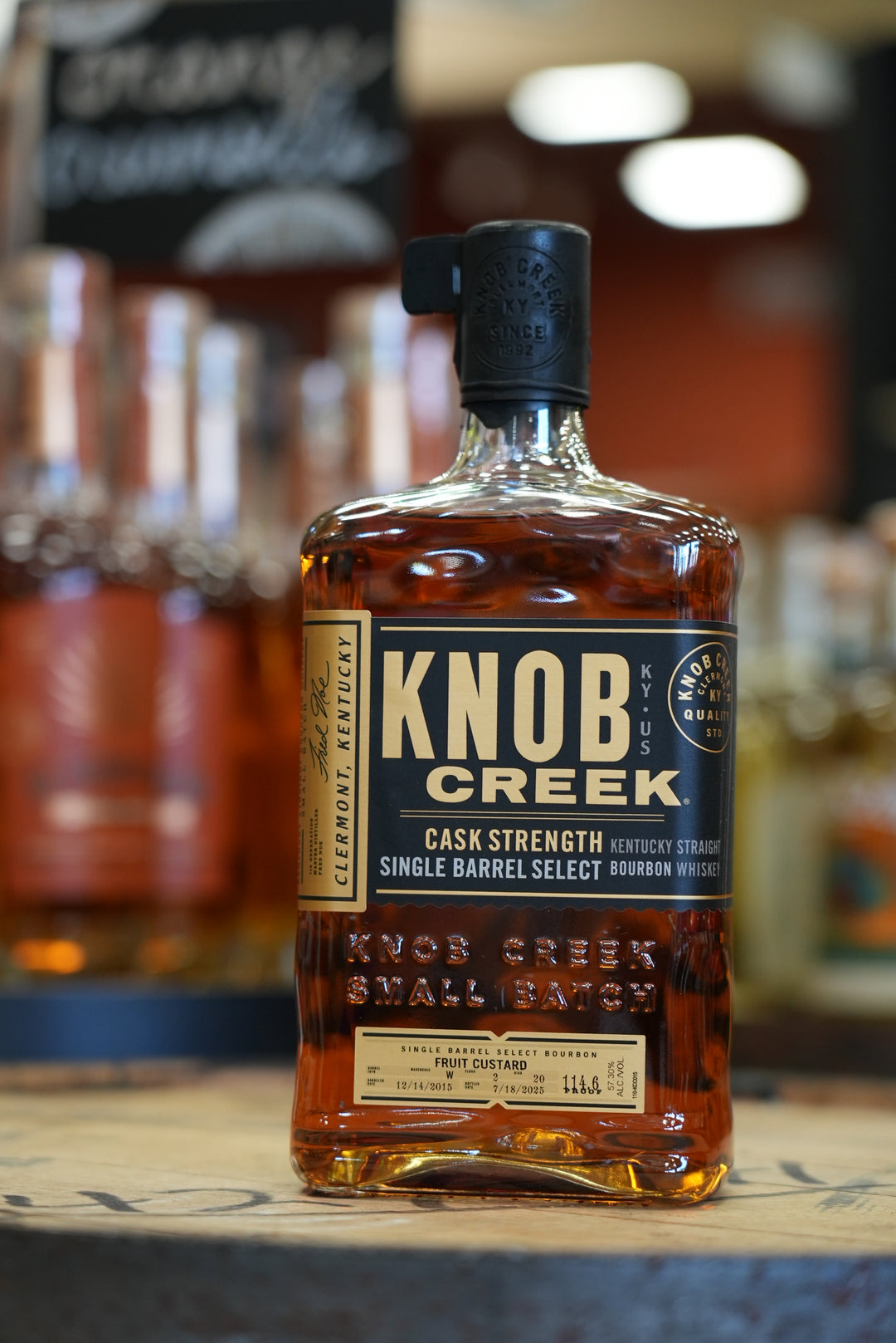 KNOB CREEK CASK STRENGTH SINGLE BARREL "FRUIT CUSTARD"