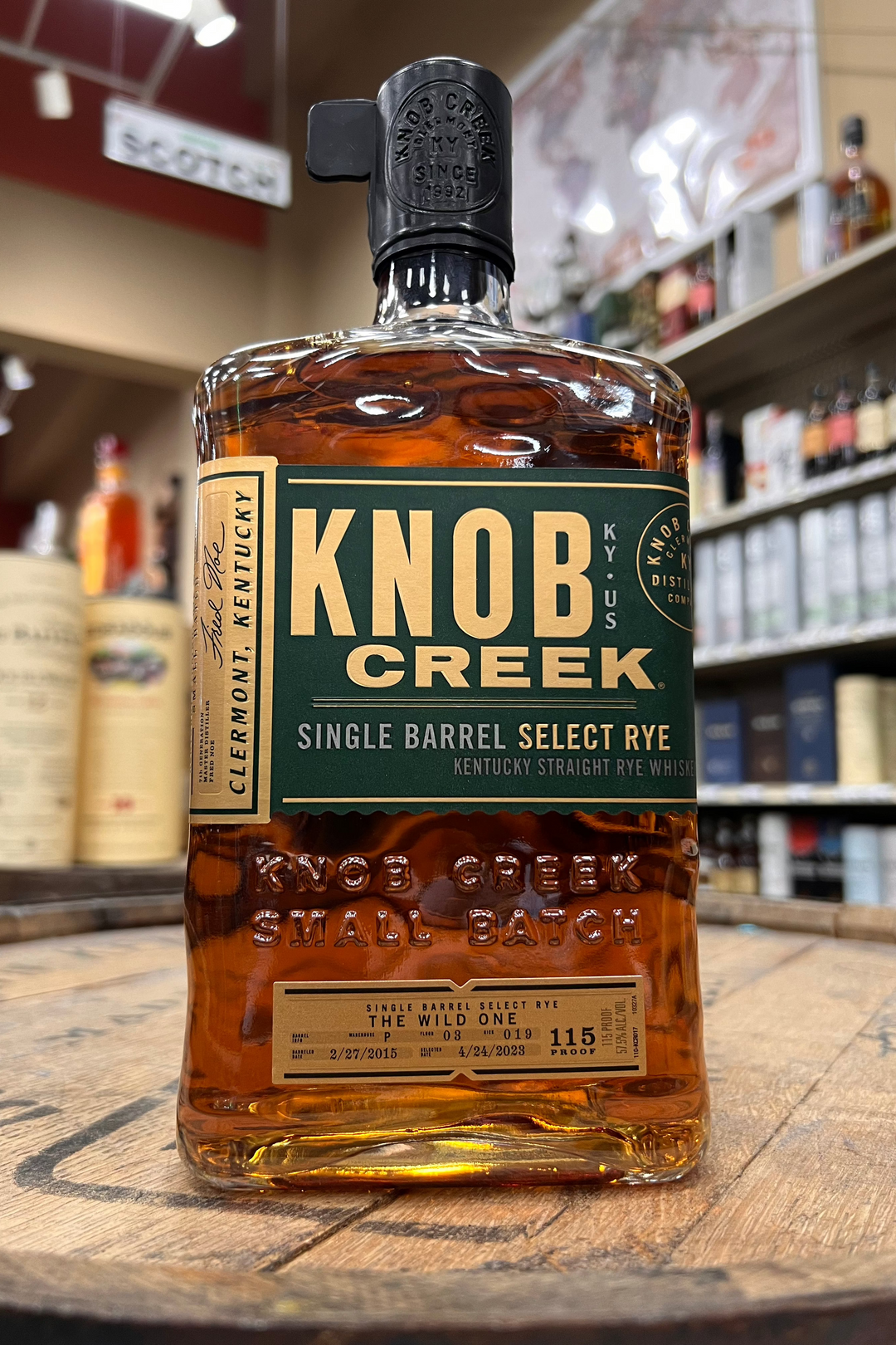 KNOB CREEK RYE SINGLE BARREL "THE WILD ONE"