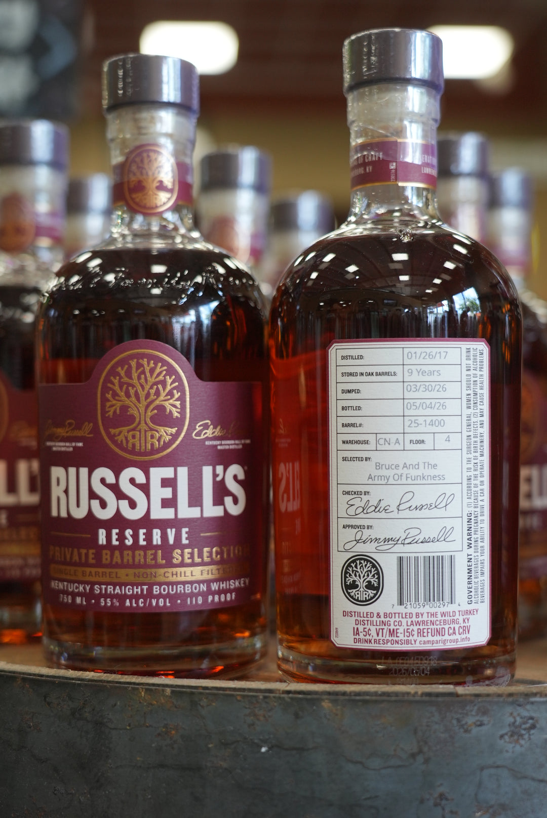 Russell's Reserve Private Selection "CN-A 9 YEAR' 110 PROOF
