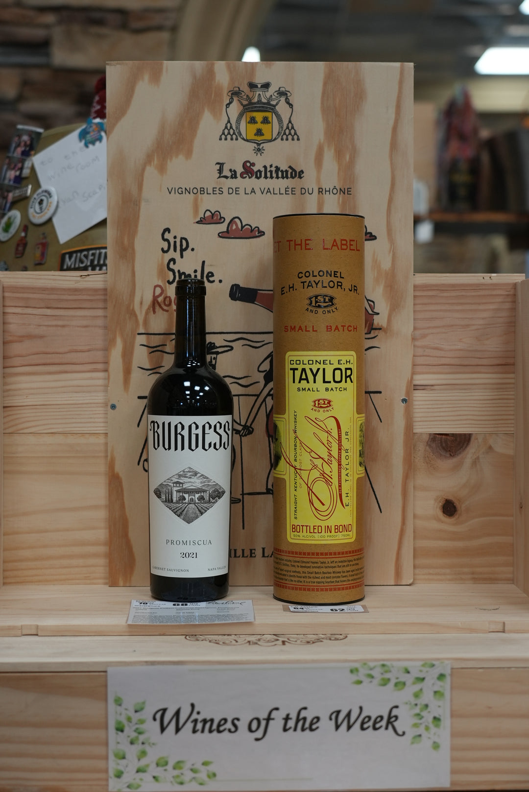 WINE PAIRING- Burgess & E H Taylor Small Batch