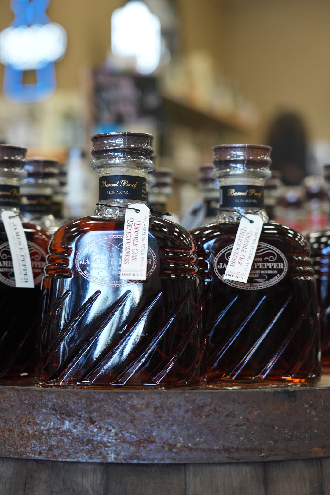 James E Pepper Decanter DOUBLE OAK "Double Oak Deliciousness" 102.6 Proof